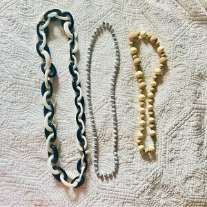 Statement Necklace Bundle: Set of Three Long Necklaces